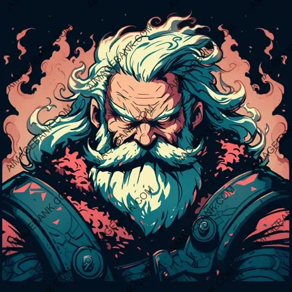 Kitschy Vintage Bad Biker Santa Claus Logo