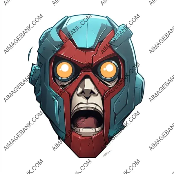 Iconic Very Scared Hero Head: Masked