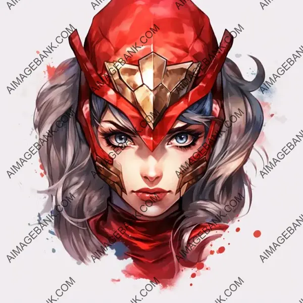 Masked Rock Skin Girl Hero Icon