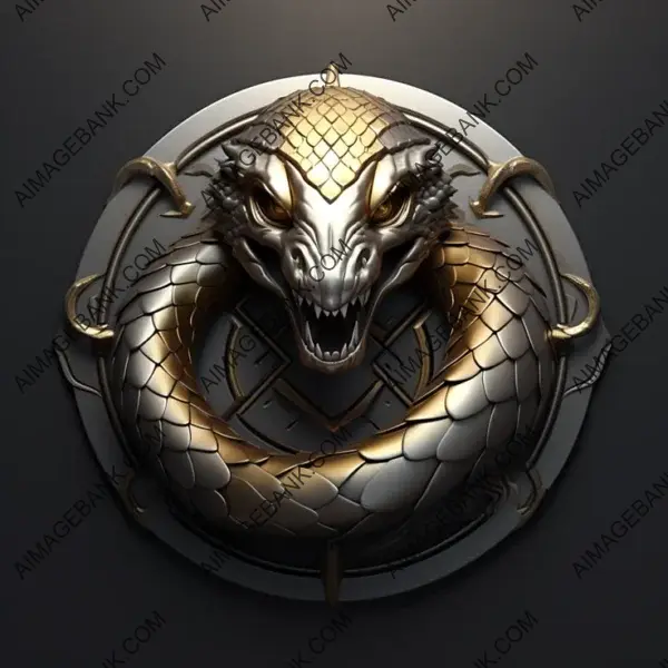 Weresnake Emblem &#8211; Transformation in Silver