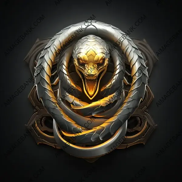 Hypnotic Silver Weresnake Symbol