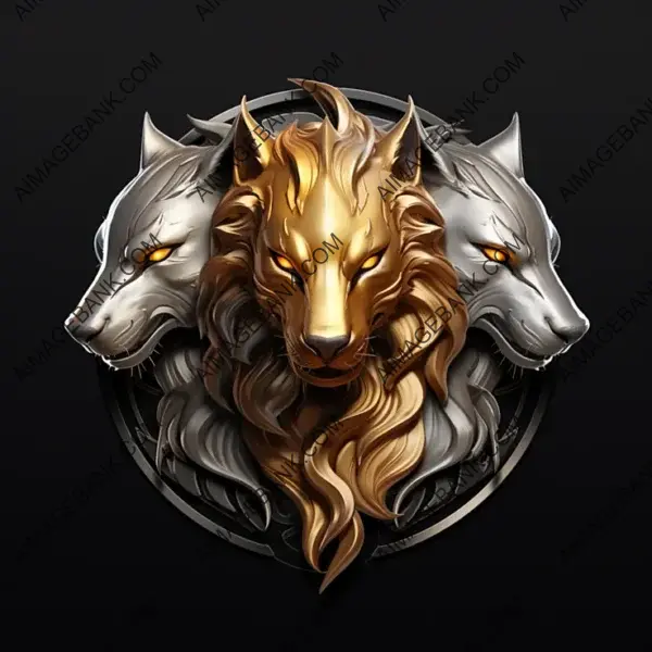 Cerberus Emblem &#8211; Silver Gold Enchantment