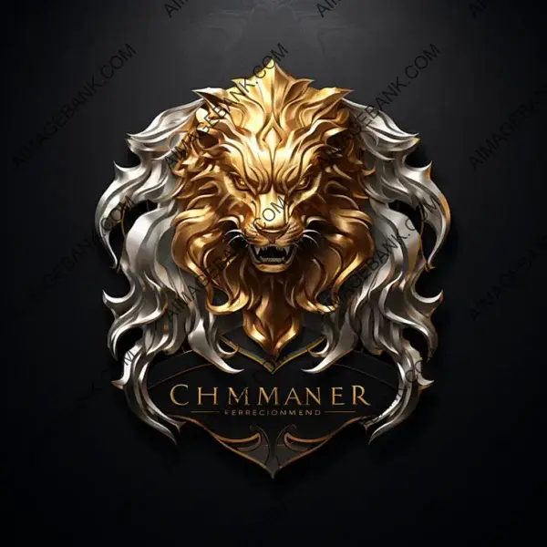 Mythic Chimera Logo &#8211; Silver Gold Enchantment