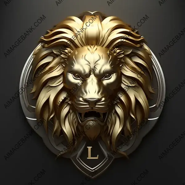 Silver Gold Leon Emblem &#8211; Regal Dominance