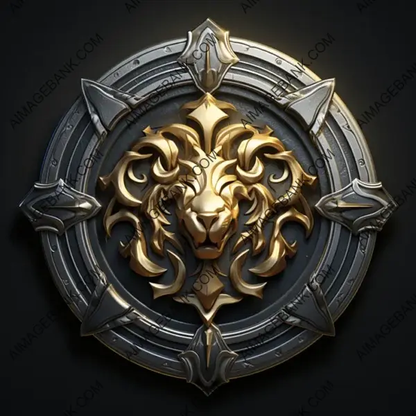 Silver Gold Leon &#8211; Emblem of Command