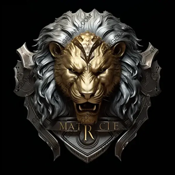 Manticore Emblem &#8211; Silver Gold Enchantment