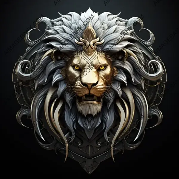 Silver Gold Manticore &#8211; Emblem of Power