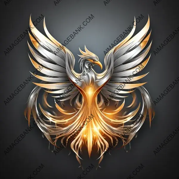 Emblem of Phoenix&#8217;s Rebirth &#8211; Silver Gold