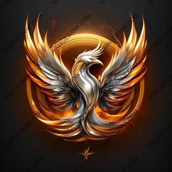 Emblem of Phoenix&#8217;s Majesty &#8211; Silver Gold