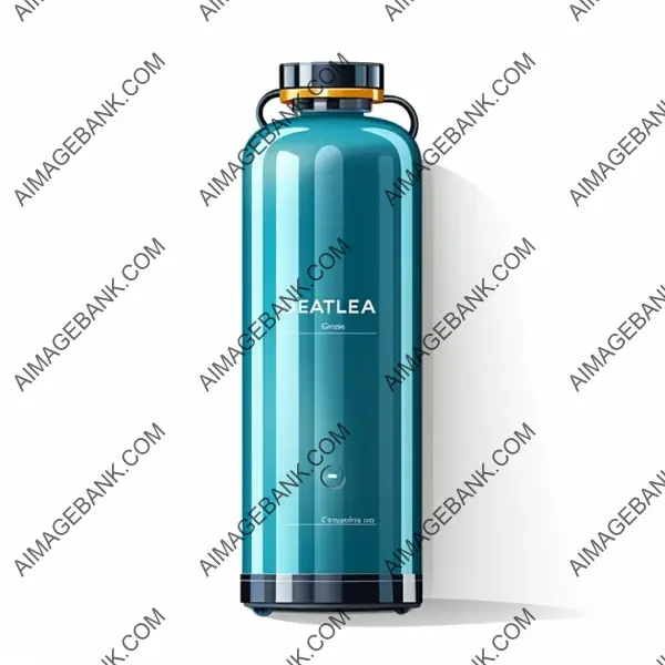 Clean and modern oxygen tank flat vector icon.