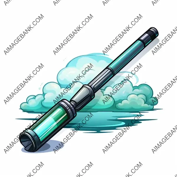 Whimsical vector SVG illustration of a window cleaner tool.