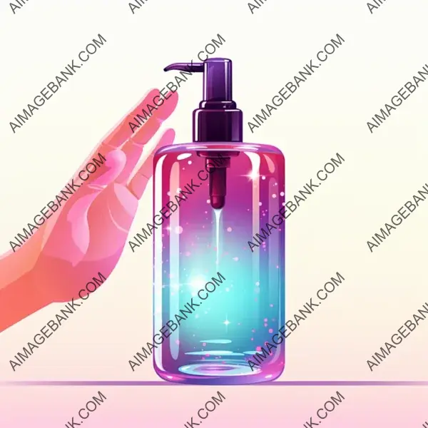 Minimalist Hand Sanitizer Flat Vector Icon