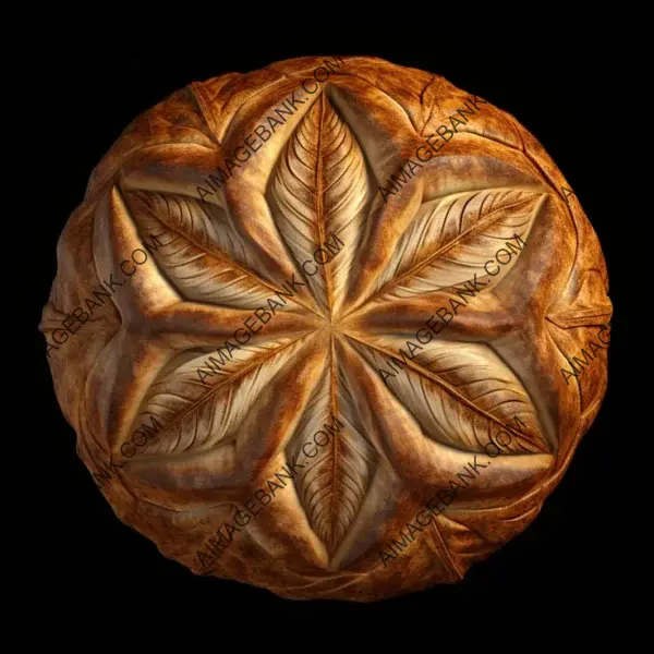 Top View of High-Definition Medieval Bread