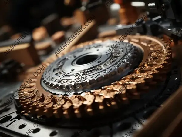 Meticulous Close-Up of Diamond-Tipped Saw Blade