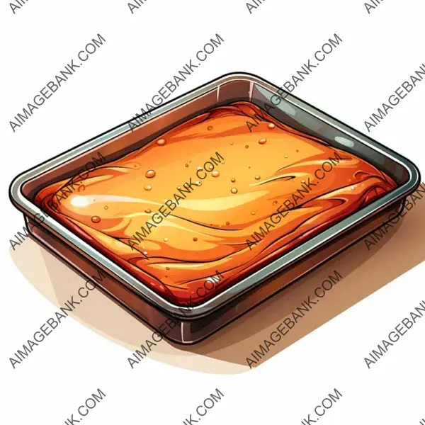 Isolated Clipart: Baking Sheet Vector Flat Icon