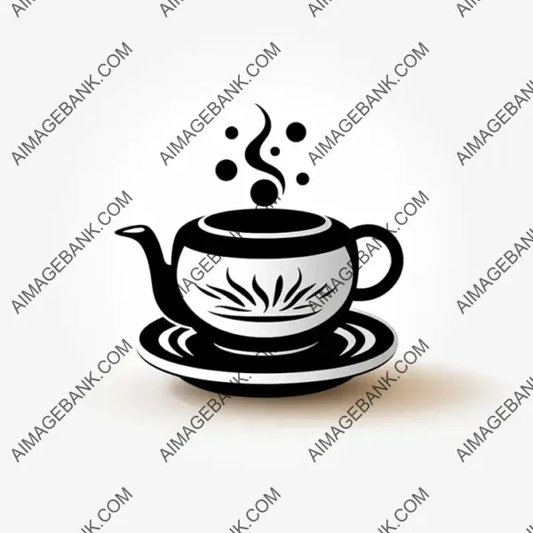 Minimalist Tea Kettle Icon in Vector SVG