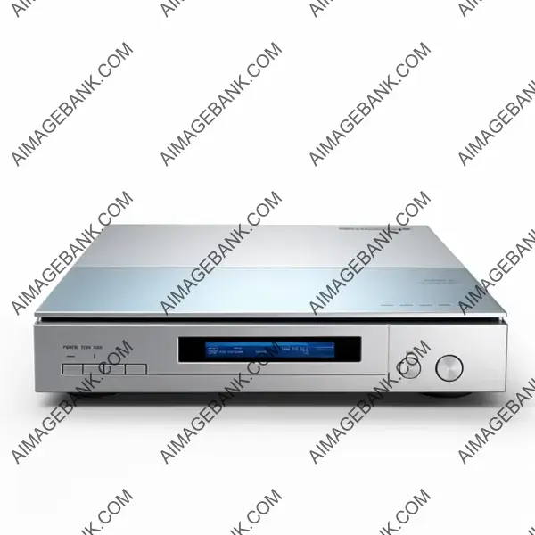 Experience the modern elegance of an isolated Blu-ray player.