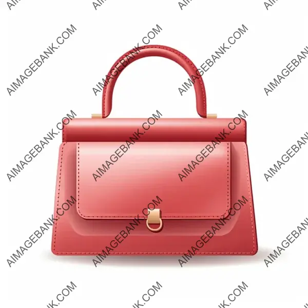 Explore the simplicity of this 3D handbag icon.