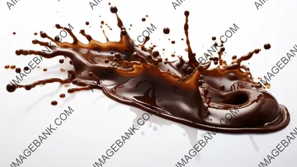 Get ready for a sweet adventure with this liquid chocolate splash.