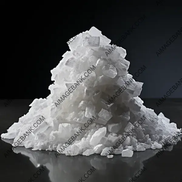 This salt image captures the intricate texture and purity of sea salt.