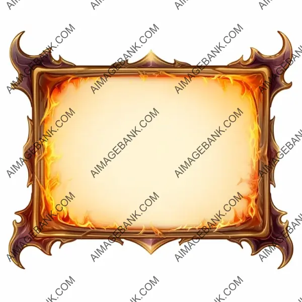 Bronze UI Frame with Rounded Corners