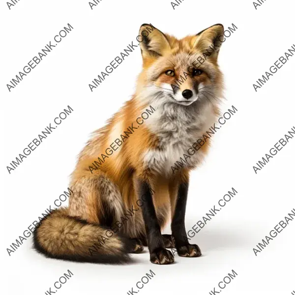 Fox Isolated on White