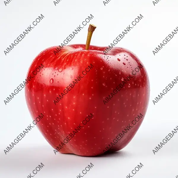 Detailed Apple Close-Up