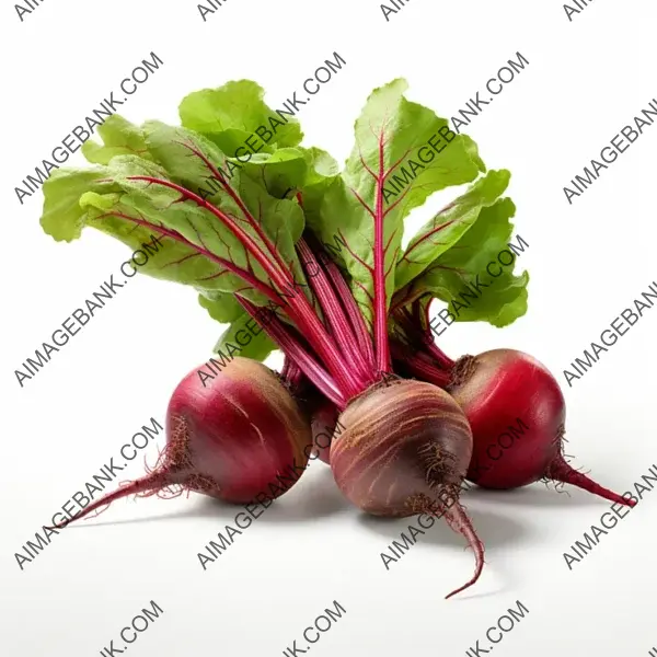 Fresh Beetroot Isolated on White