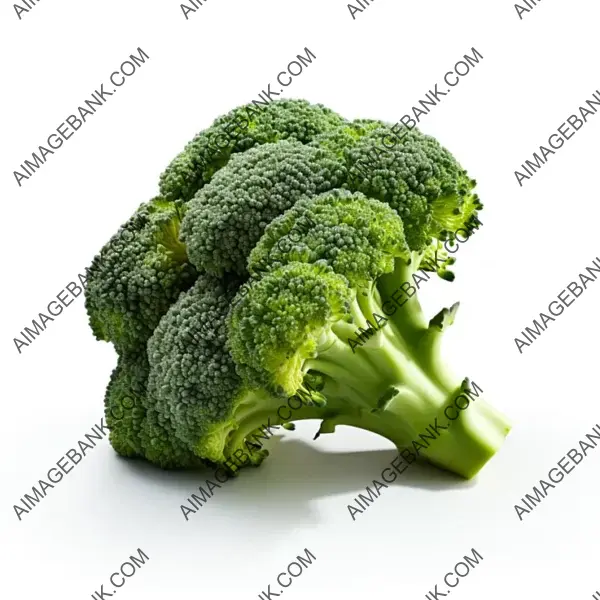 Broccoli with White Isolation