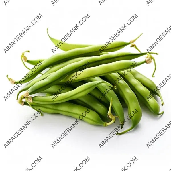 Fresh French Beans Isolated on White