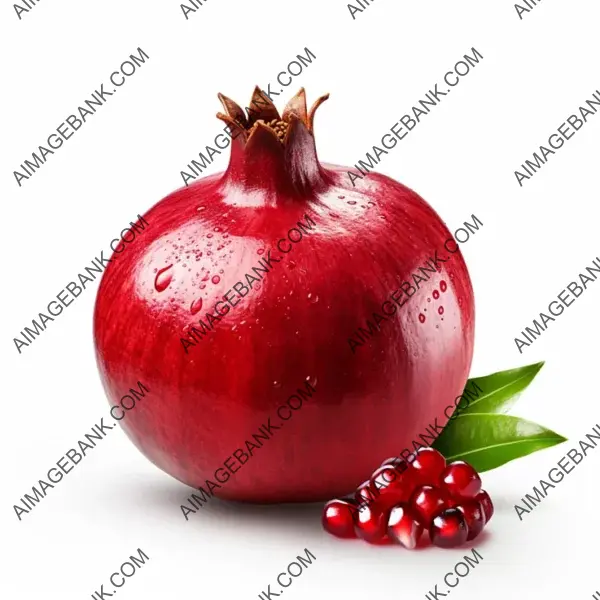 Ripe Plum on White Background