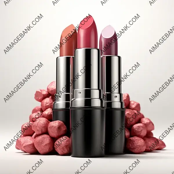 Elegant Lipstick Close-Up