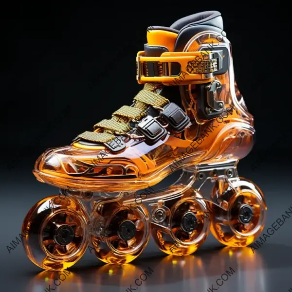 Colorful Side View Skates