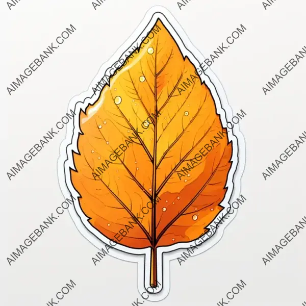 Minimalist Birch Leaves: Fall&#8217;s Beauty