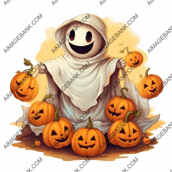 Cute Halloween Ghosts: Spooky Smiles