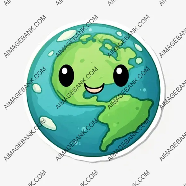 Kawaii Earth Planet: Vector Delight