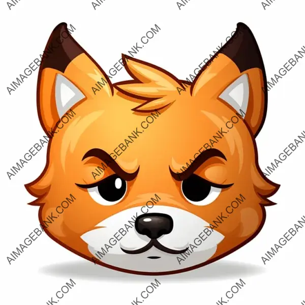 Money-Eyed Fox Emoji for Fun Ink