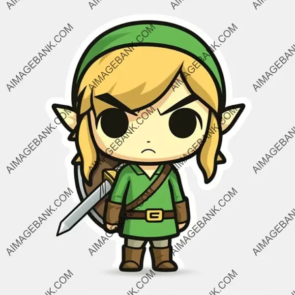 Link&#8217;s Chibi Legend: Minimalist Delight