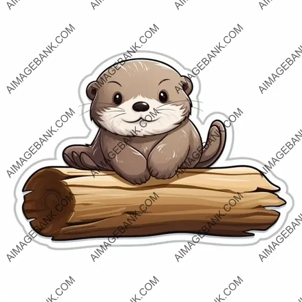 Sticker Magic: Kawaii Otter&#8217;s Water Adventure