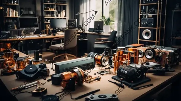 Illustrating High-End Audio Equipment: A Technological Marvel