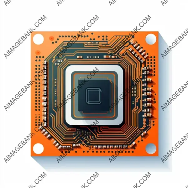 Processor Icon on a White Background