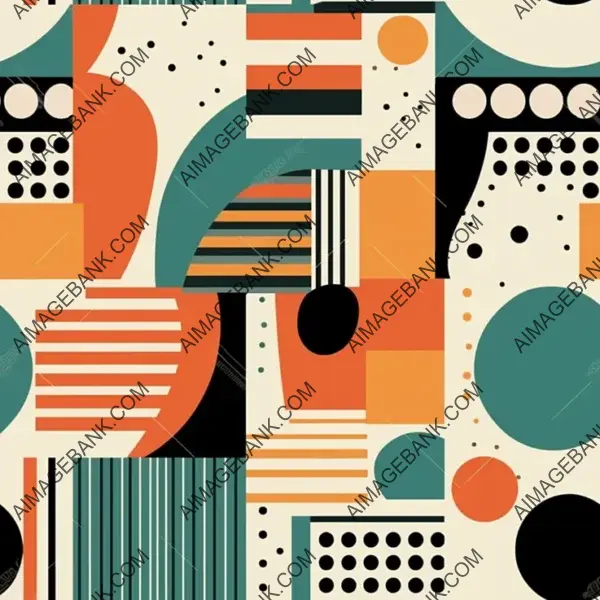 Abstract Boheme Geometric Pattern