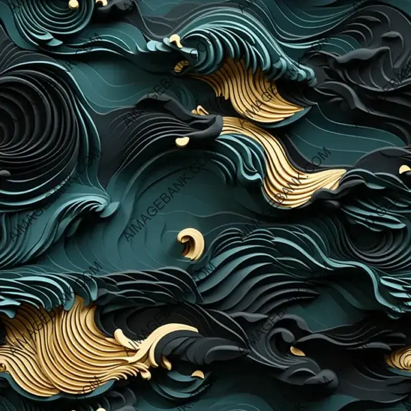 Intricate Embossed Shinto Pattern