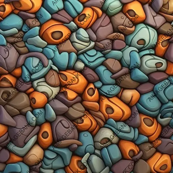 Vibrant Cartoon Surface Texture