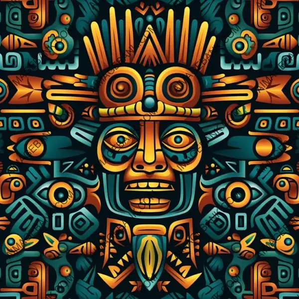 Mayan Seamless Pattern with Cultural Vibes