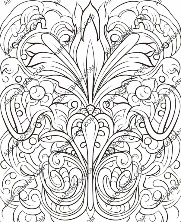 Fantasy Outline of Persian Pattern