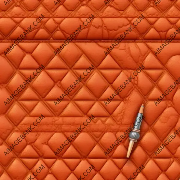 Luxurious Quilted Rust Icon Pencil Drawing