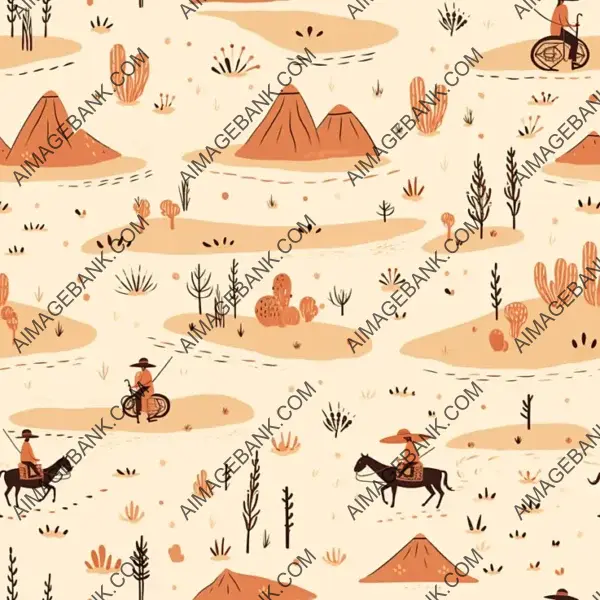 Western-Inspired Pattern with Small Details