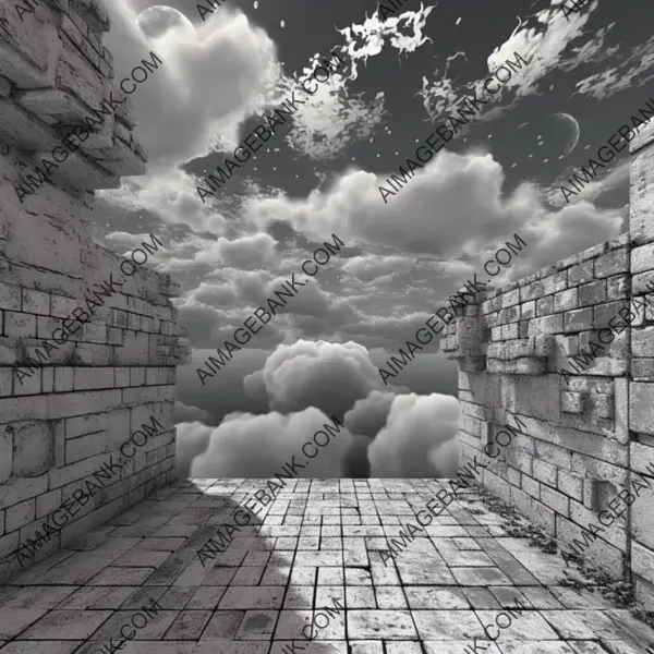 Dynamic Cloud Noise Texture Map in Grayscale Tiling - Aimagebank