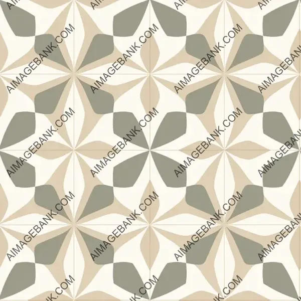 Beige and White Symmetry: Geometric Repeats